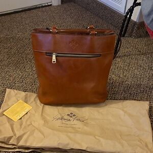 Patricia Nash Brown Leather Backpack